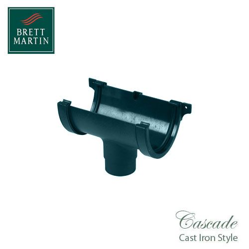 Cascade Cast Iron Style 115mm Plastic Deepstyle Running Outlet - Green