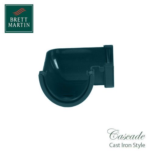 Cascade Iron Style 115mm Plastic Deepstyle 90dg Angle - Green