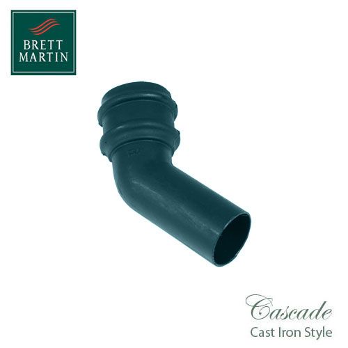 Cascade Cast Iron Style 68mm Plastic 135dg Bend - Green