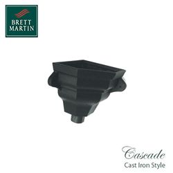 Cascade Cast Iron Style 68mm Corner Ogee Hopper Small (Green)