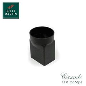 Cascade Cast Iron Style 100mm x 75mm Plastic Rainwater Adaptor (Green)