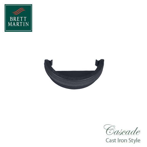 Cascade Cast Iron Style 112mm Roundstyle External Stopend - Grey