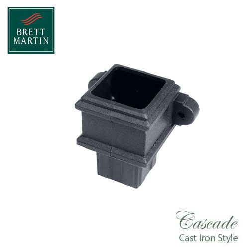 Cascade Cast Iron Style 65mm Plastic Pipe Coupler With Lugs - Grey