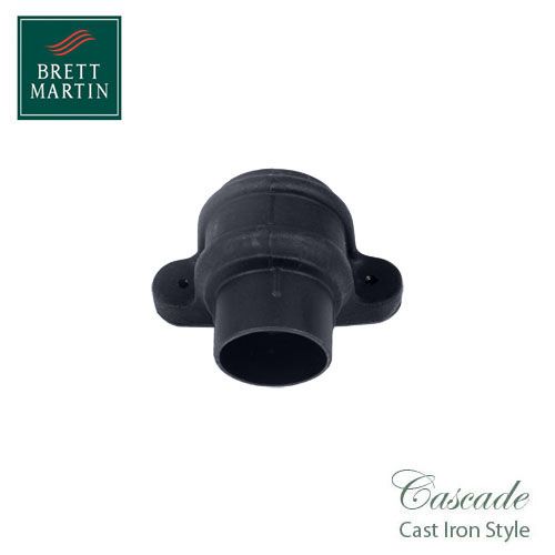 Cascade Cast Iron Style 105mm Round Pipe Coupler With Lugs (Grey)