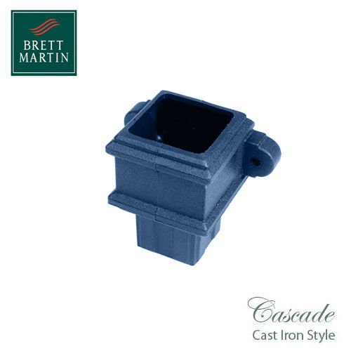 Cascade Cast Iron Style 65mm Plastic Pipe Coupler With Lugs - Blue