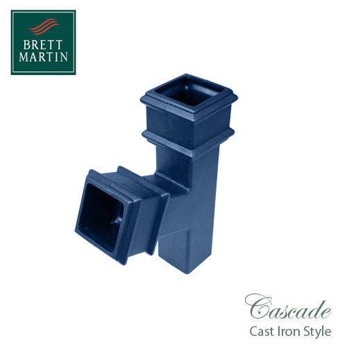 Cascade Cast Iron Style 65mm Plastic 112.5dg Branch - Blue