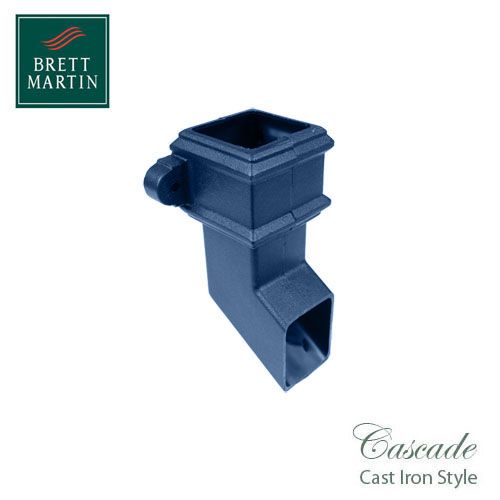 Cascade Cast Iron Style 65mm Plastic Shoe With Lugs - Blue