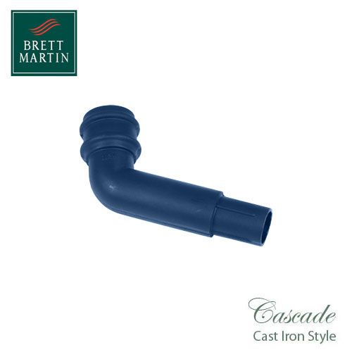 Cascade Cast Iron Style 68mm Plastic 112.5dg Spigot Offset Bend Blue