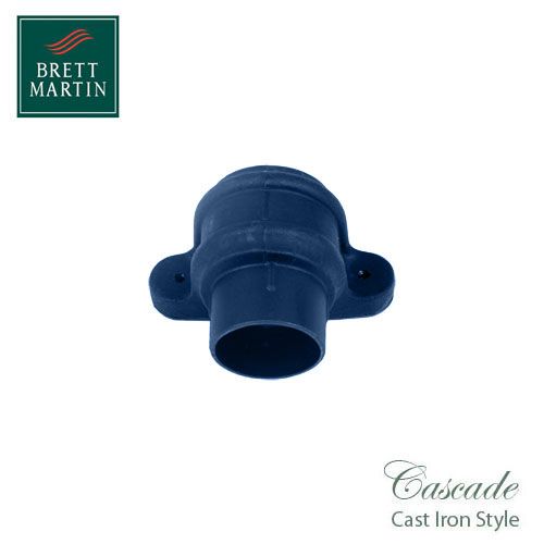 Cascade Cast Iron Style 105mm Round Pipe Coupler With Lugs (Blue)