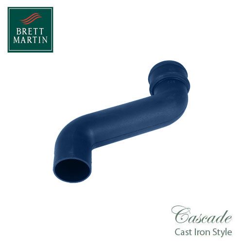 Cascade Cast Iron Style 105mm Plastic Round 305mm Offset Bend (Blue)
