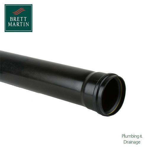 Cascade Cast Iron Style 110mm x 2.5m Single Socket Soil Pipe (Blue)