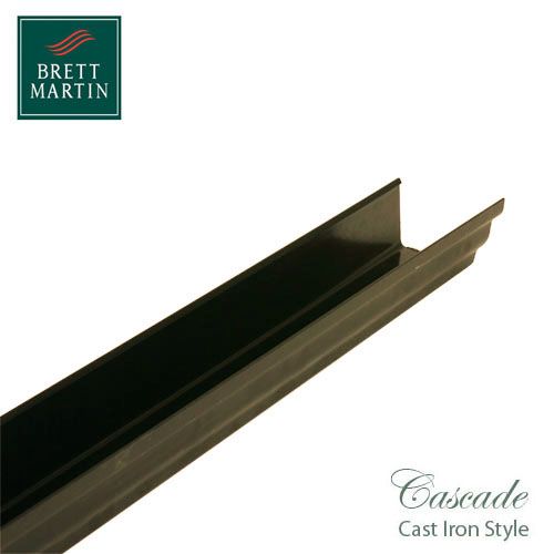 Cascade Cast Iron Style 106mm x 2m Plastic Prostyle Guttering - Sand