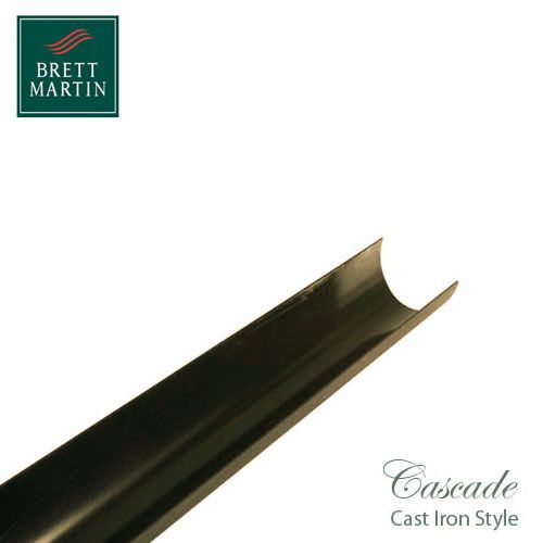 Cascade Cast Iron Style 115mm x 4m Plastic Deepstyle Guttering - Sand