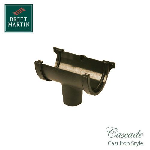 Cascade Cast Iron Style 115mm Plastic Deepstyle Running Outlet - Sand