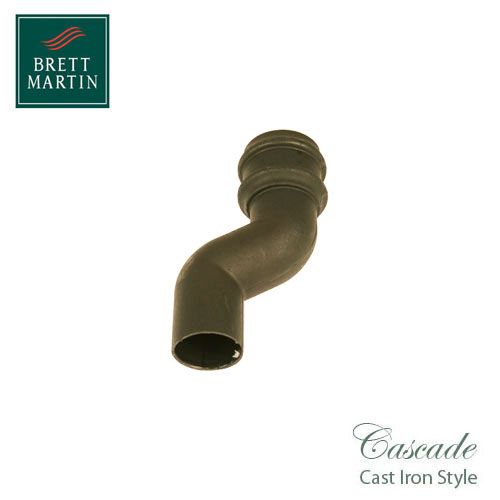 Cascade Cast Iron Style 75mm Round Downpipe Offset Bend - Sand