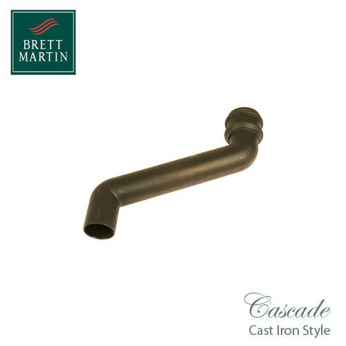 Cascade Cast Iron Style 305mm Round Downpipe Offset Bend - Sand