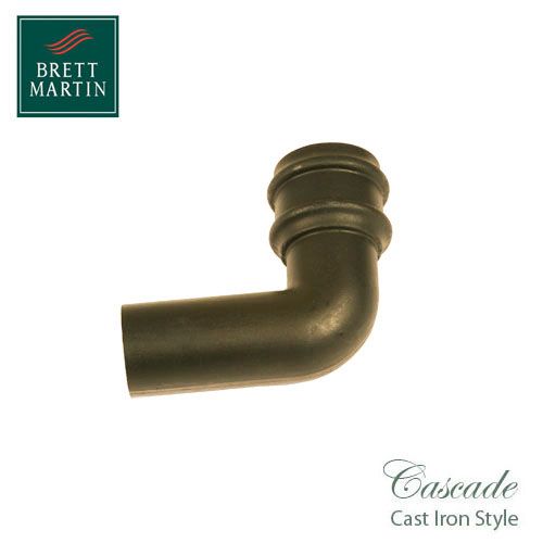 Cascade Cast Iron Style 68mm Plastic 92.5dg Bend - Sand