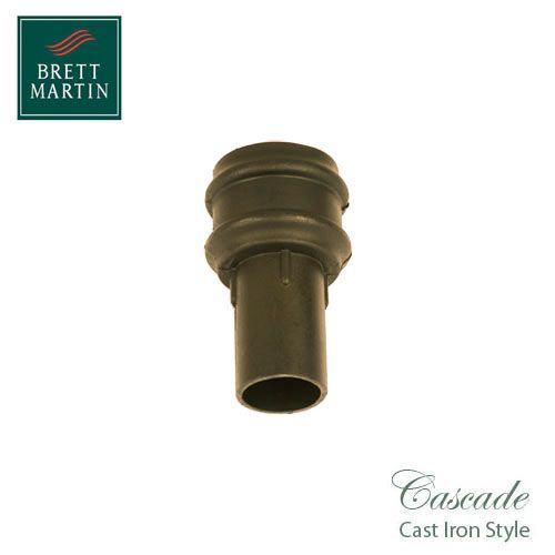Cascade Cast Iron Style 68mm Plastic Plain Coupler - Sand