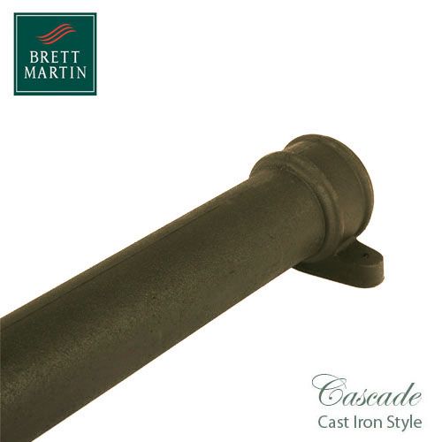 Cascade Cast Iron Style 105mm x 1.8m Socketed Pipe With Lugs (Sand)