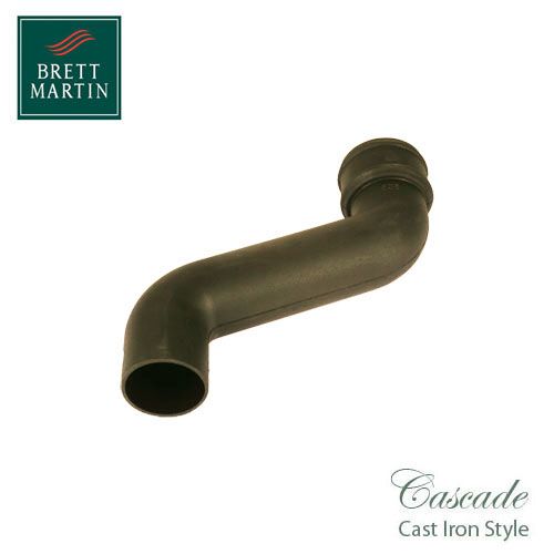 Cascade Cast Iron Style 105mm Plastic Round 305mm Offset Bend (Sand)