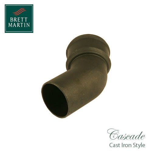 Cascade Cast Iron Style 105mm Plastic Round 135dg Bend (Sand)