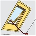 VELUX ZCZ 112 Control Rod 120cm for GHL/GPL Top Hung Windows