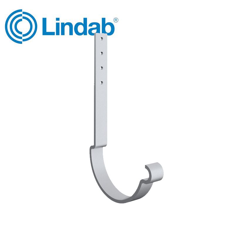 Lindab Half Round Rafter Bracket 125mm Painted Silver Metallic