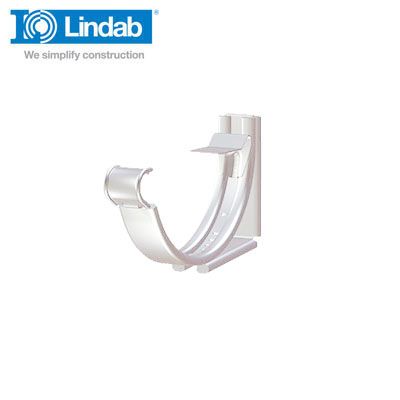 Lindab Round Adjustable Snap-On Bracket 125mm Painted White