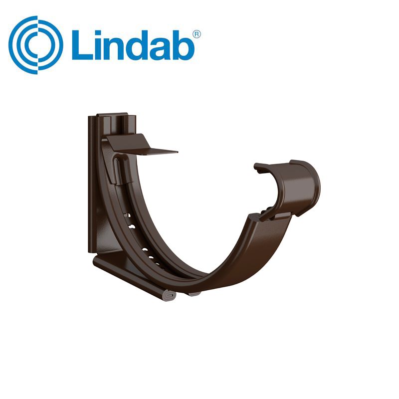 Lindab Round Adjustable Snap-On Bracket 125mm Painted Brown