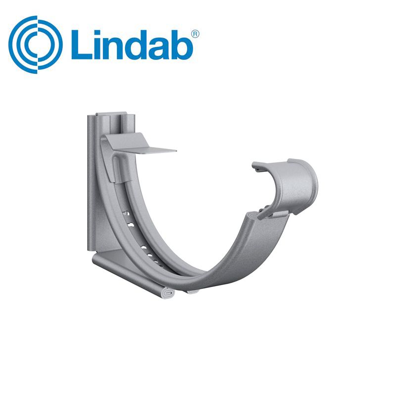 Lindab Round Adjustable Snap-On Bracket 150mm Painted Silver