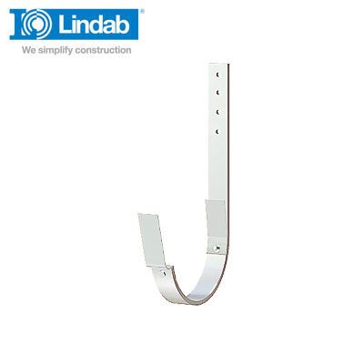 Lindab Half Round Rafter Bracket 337mm x 190mm Painted Antique White