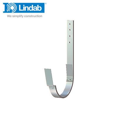 Lindab Half Round Rafter Bracket 190mm Painted Silver Metallic
