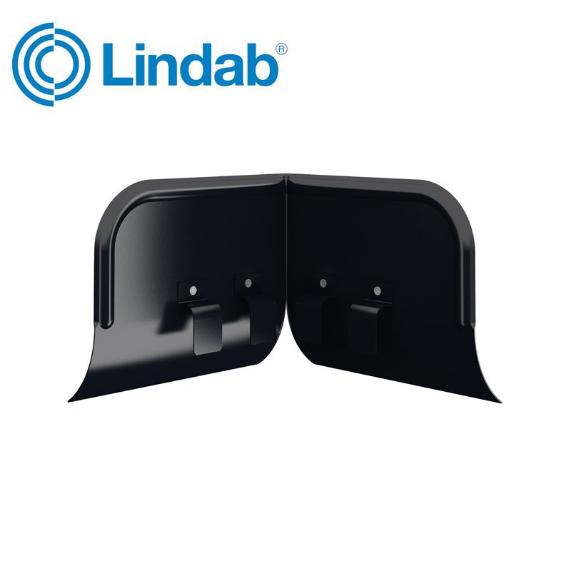 Lindab Half Round Overflow Protector 100mm - 190mm Painted Black