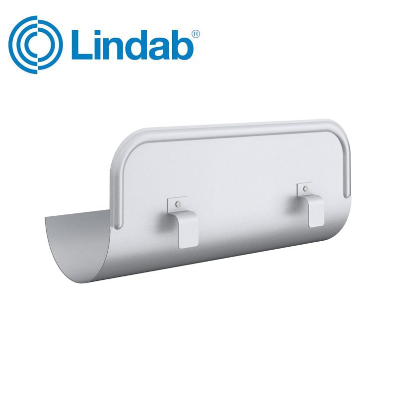 Lindab Half Round Straight Overflow Protector 150mm Painted Silver