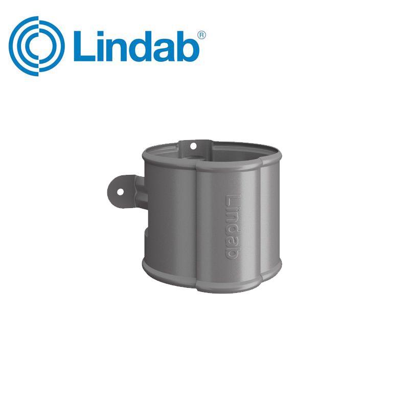 Lindab Round Downpipe Bracket 100mm Painted Anthracite Metallic