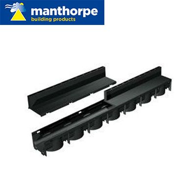 Manthorpe SlotDrain Channel Drain - Pack of 96 x 1m Lengths