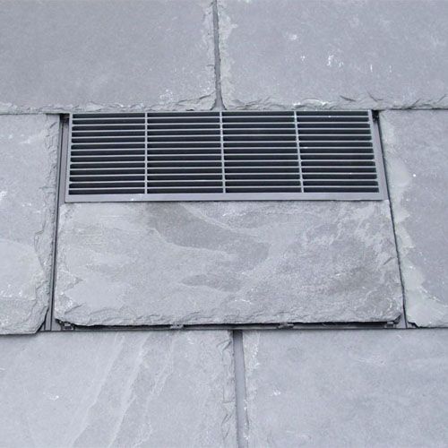 Nature Vent 600mm x 300mm Slate Vent - Black