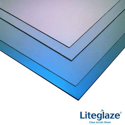 Liteglaze UV Protected Clear Acrylic Glazing Sheet 1200mm x 1200mm x 2mm