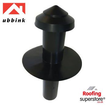 Ubbink OFT-1F/110 Flat Roof Vent / Terminal (110mm Diameter) - Felt