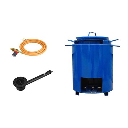 Single Skin Bitumen Boiler Pot Complete Kit - 15 Gallon (Without Gate)