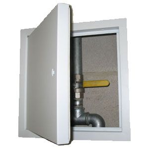 Manthorpe GL131 White (1hr Fire Rated) with Cam Lock Access Panel - 300mm x 300mm