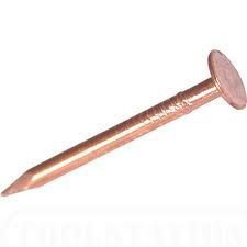 Copper Nail - 50mm x 3.35mm Roofing Clout (1kg Pack)