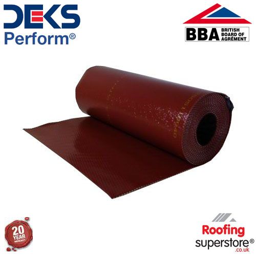 Deks Perform Flexible Lead Alternative - 150mm x 4m Roll (Terracotta)