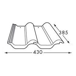 Forticrete Senator Bonded Double Pantile - Red