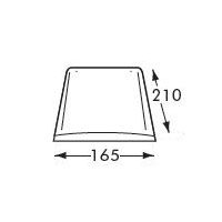 Forticrete Concrete Plain Eaves Tile - Autumn