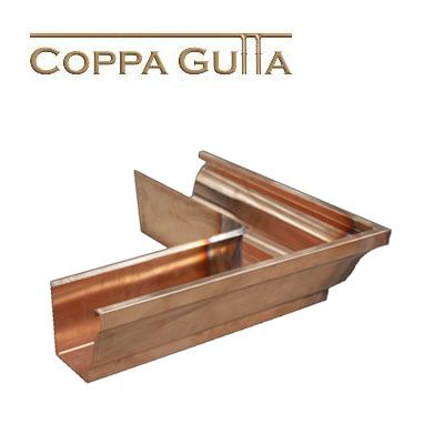 Copper Guttering Large Ogee External Corner