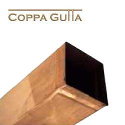 Metal Gutta Copper 80x80mm Square Downpipe - 2.4m