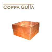 Metal Gutta Copper 80x80mm Square Downpipe Connector