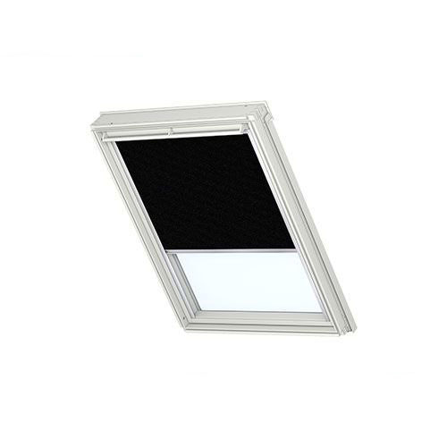 VELUX Manual Duo Blackout Blind DFD PK06 3009 - Black/White