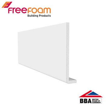 uPVC 200mm Fascia Board (10mm Cappit Square Edged) 5m - White